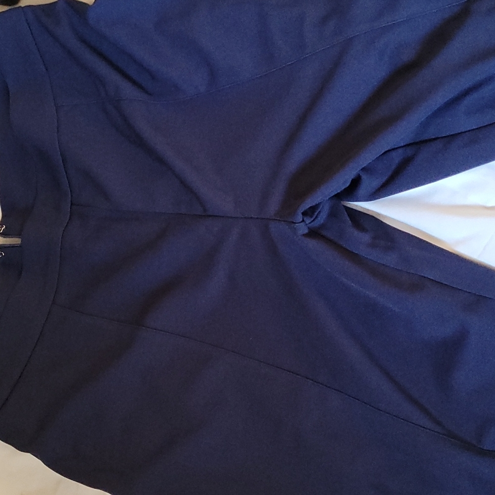 Shein plus solid high waisted pants, navy size oxl